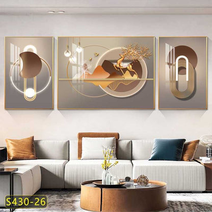 Tableau trois pièces moderne