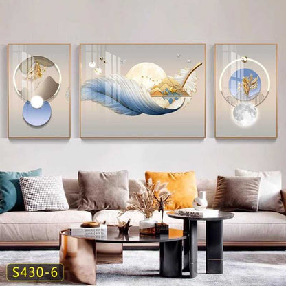 Tableau trois pièces moderne