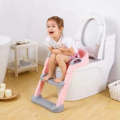 🚽 Siège Réducteur de Toilette Pliable avec Marche – L’Apprentissage de la Propreté en Toute Confiance