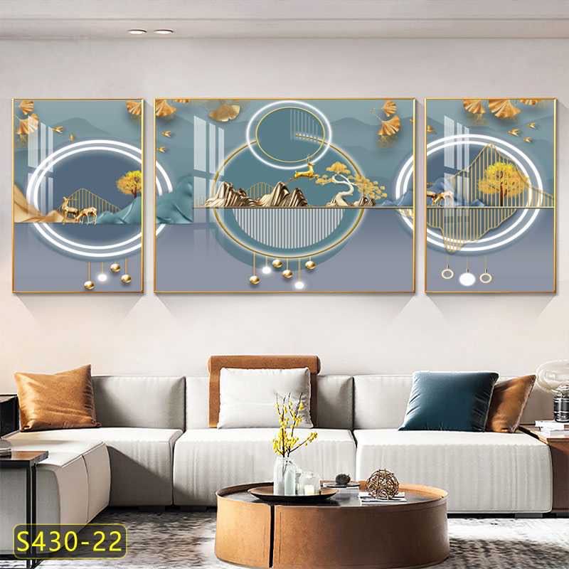 Tableau trois pièces moderne