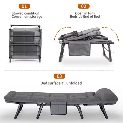 🛏️ Lit Pliable de Relaxation Ultra-Confort – Design Moderne & Pratique 🌟