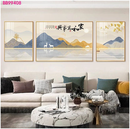 Tableau trois pièces moderne