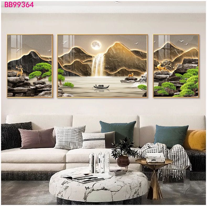 Tableau trois pièces moderne