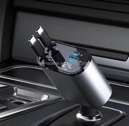 🔌 Chargeur Voiture Intelligent – Fast Charge 4-en-1