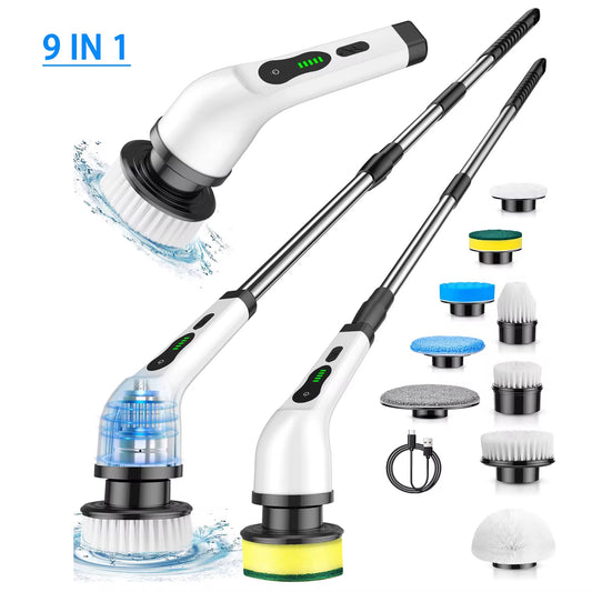 Brosse Électrique de nettoyage Rotative 9 en 1 Rechargeable