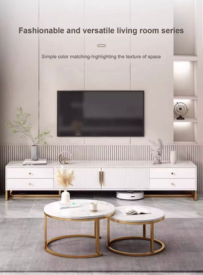 Ensemble meuble Télévision avec duo table basse