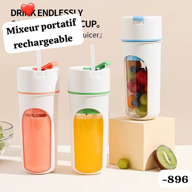 Mixeur portable avec pipette 2-en-1