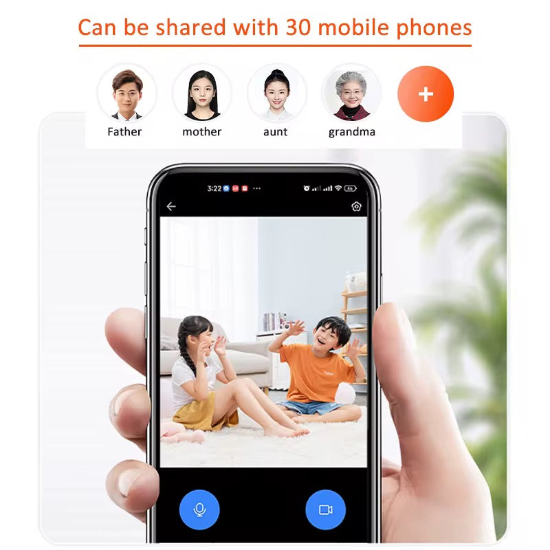 Caméra de surveillance Intelligente 1080P caméra d’appels vidéos