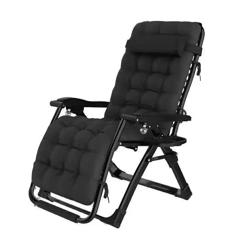 Chaise pliante allongée avec fourrure souple et confortable
