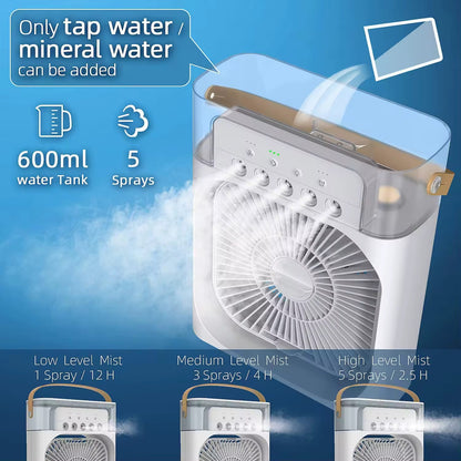 Refroidisseur d’air ventilateur 3-en-1 mini clim