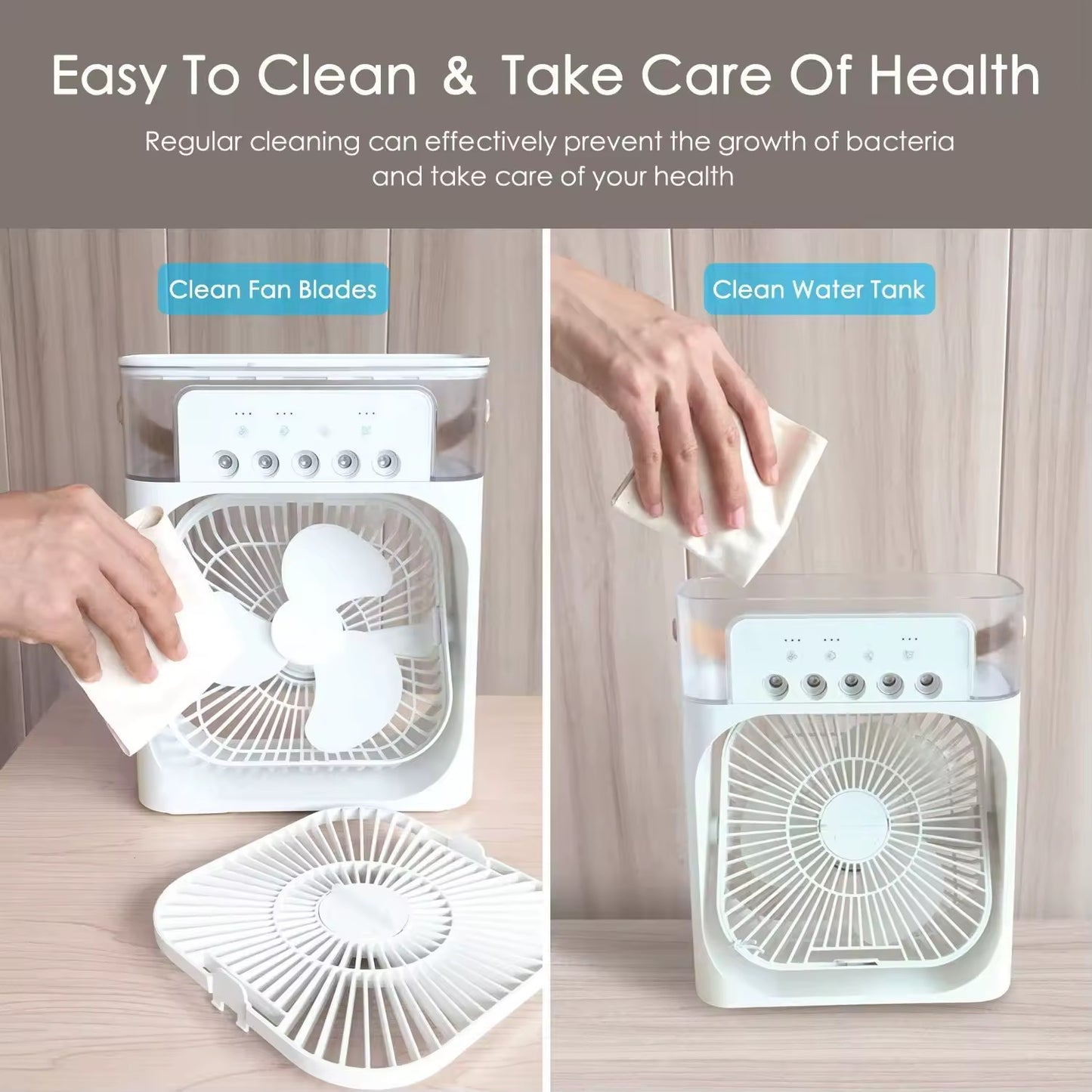 Refroidisseur d’air ventilateur 3-en-1 mini clim