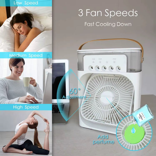 Refroidisseur d’air ventilateur 3-en-1 mini clim