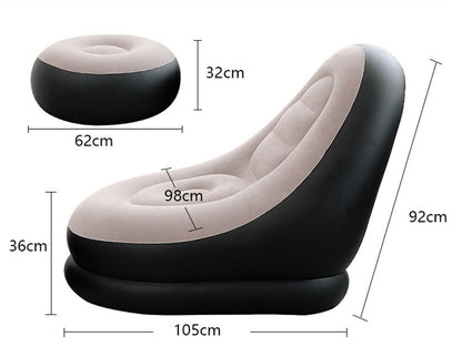 Fauteuil Gonflable avec Pause-pieds