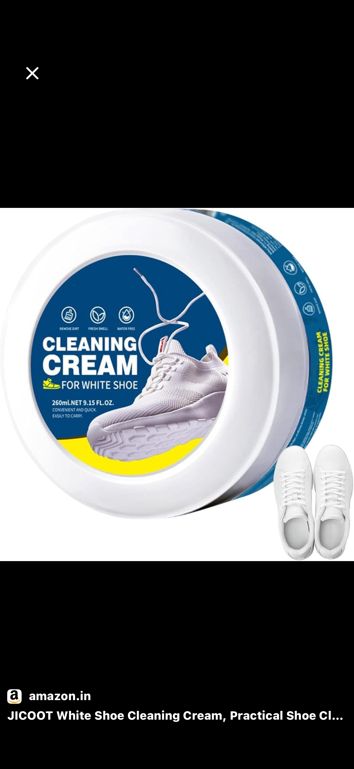 Crème Nettoyante pour Chaussures – Redonnez vie à vos baskets blanches