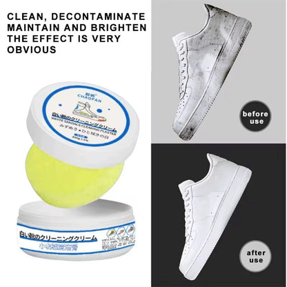Crème Nettoyante pour Chaussures – Redonnez vie à vos baskets blanches