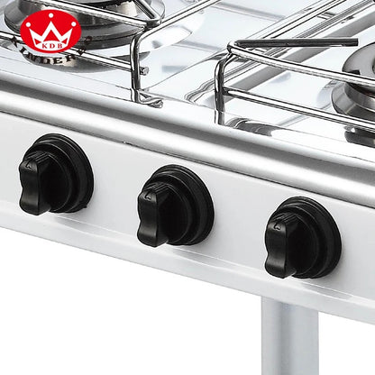 CUISINIÈRE A GAZ 4 FEUX AVEC ÉTAGÈRE DE RANGEMENT