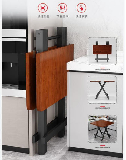 🍽️ Table à manger pliable 1m20 + 4 chaises – Élégance & praticité au quotidien 🪑✨