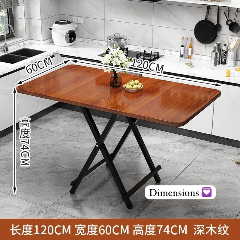 🍽️ Table à manger pliable 1m20 + 4 chaises – Élégance & praticité au quotidien 🪑✨