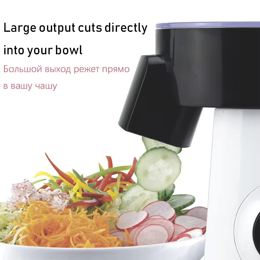 🥕 Coupe-légumes électrique 5 en 1 – Rapide, pratique et sans effort !
