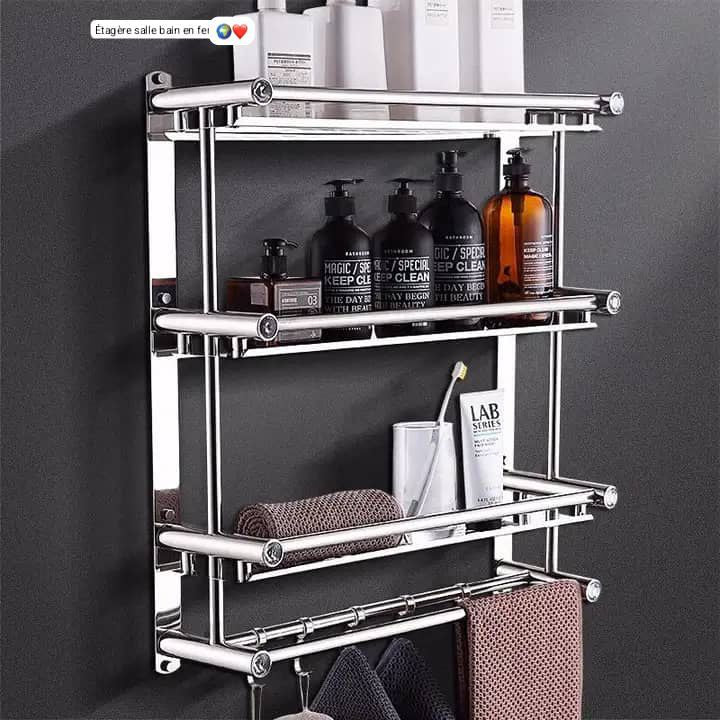 Étagère de rangement pour salle de bain