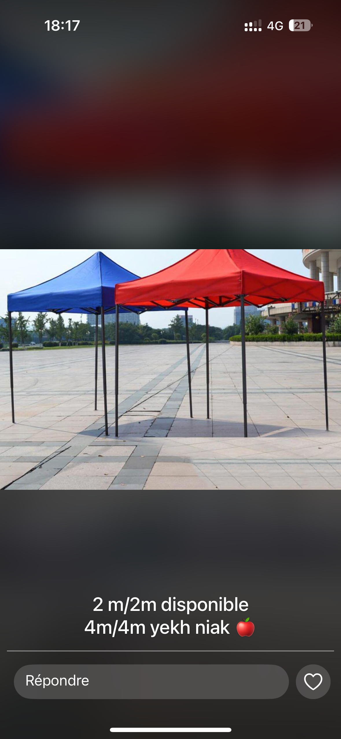 🌞 Bâche Pliante Professionnelle 4m x 4m – Idéale pour toutes vos activités en extérieur ! 🎪✨