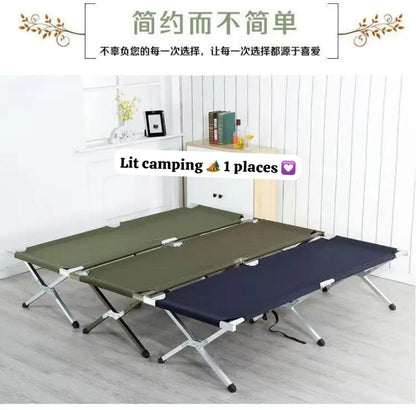 Lit de camping pliable portable