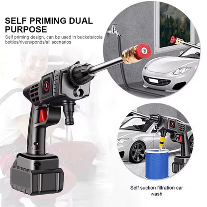 🚿 PISTOLET DE LAVAGE SANS FIL – 2 BATTERIES 🔥