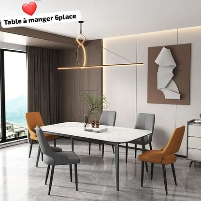 Table à manger VIP avec 6 chaises