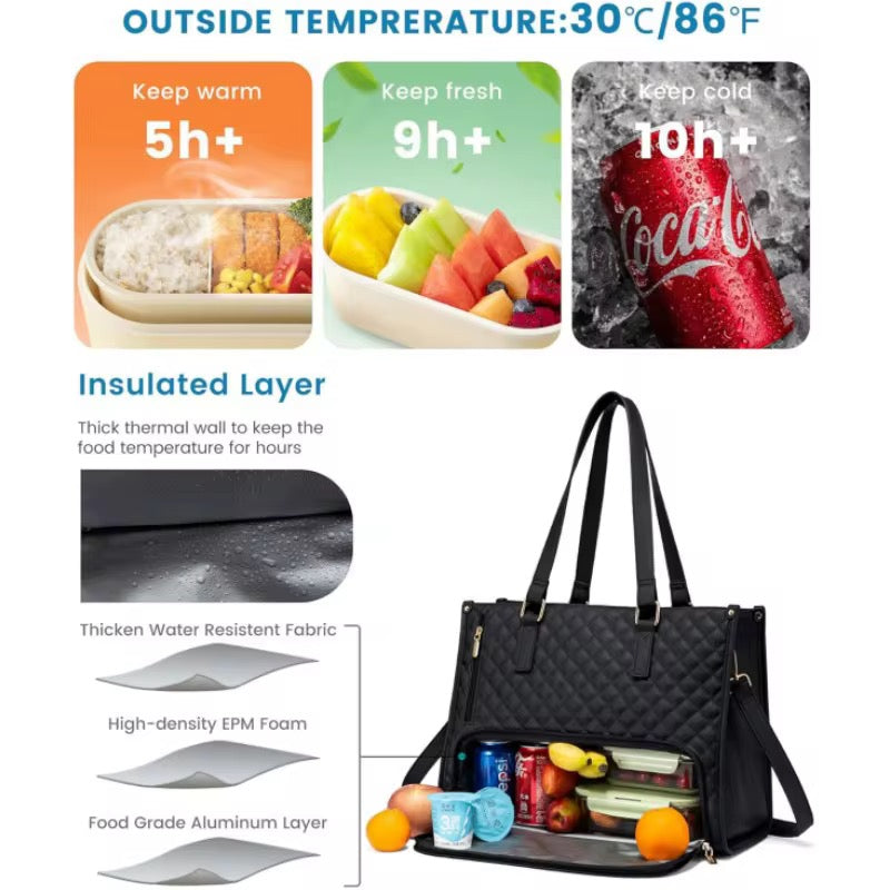 👜 Sac à main bandoulièreIsotherme Élégant & Multifonction – Le Compagnon Chic de Vos Journées ! 💼❄️
