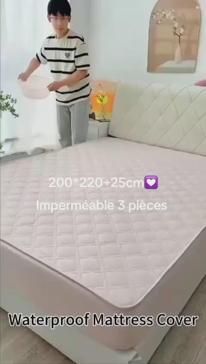 Housse de protection matelas 3 places Housse imperméable plus oreiller ✨❤️